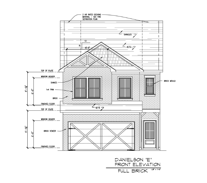 Danielson Townhome plan