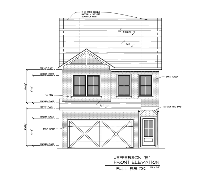 Jefferson Townhome plan
